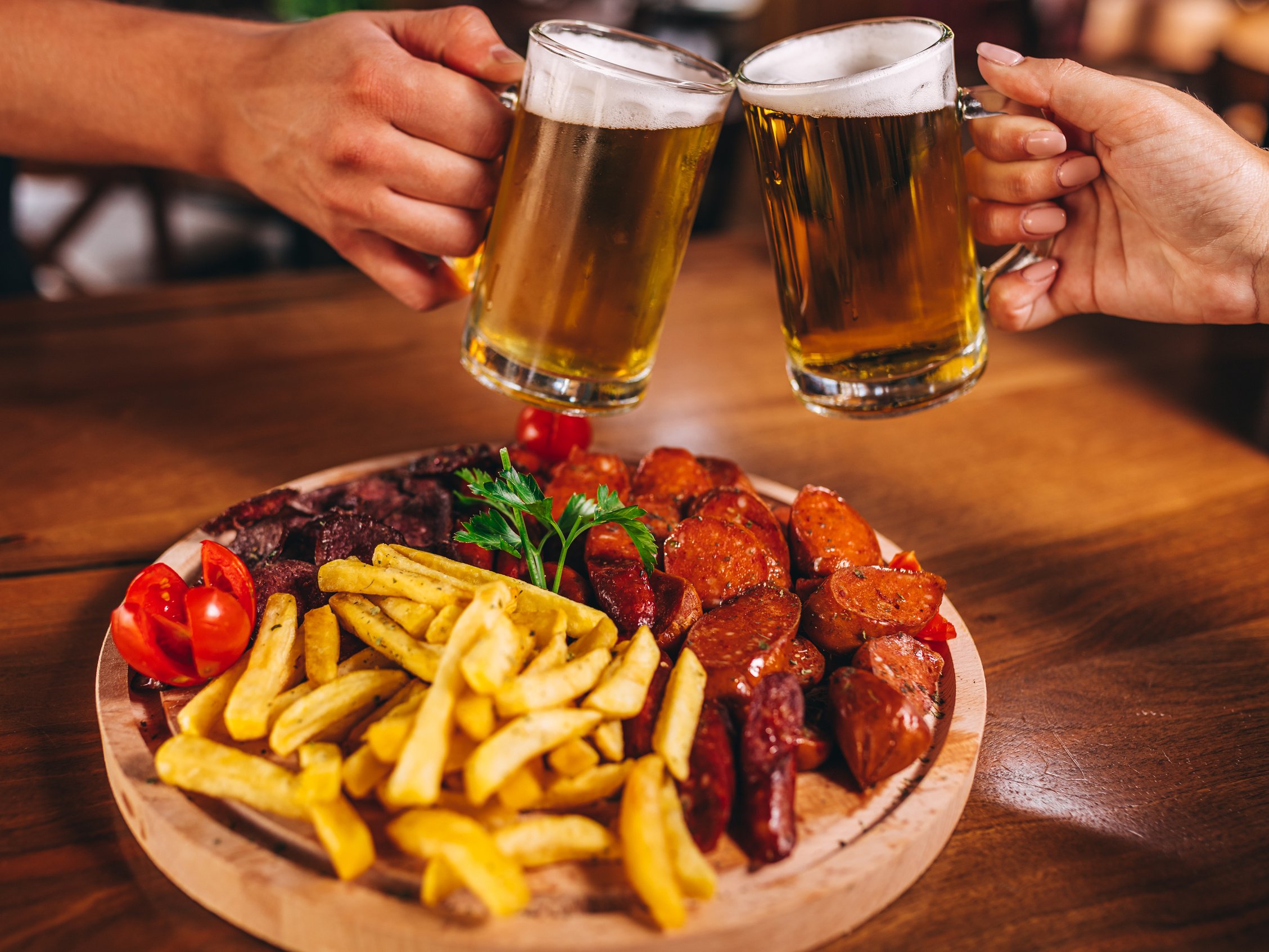 Pub food and beer