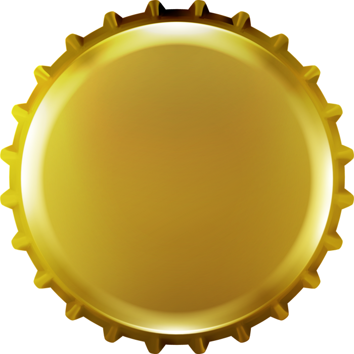 Golden Beer Cap